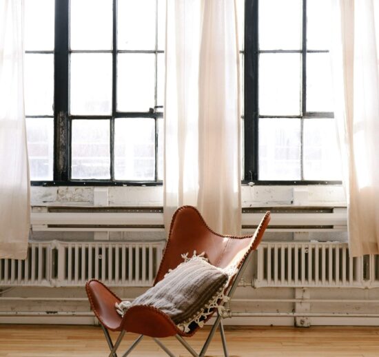 Leather-Clad Leisure Chair